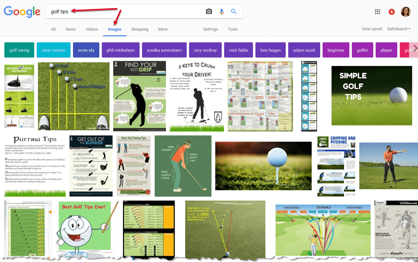 Google Golf Example