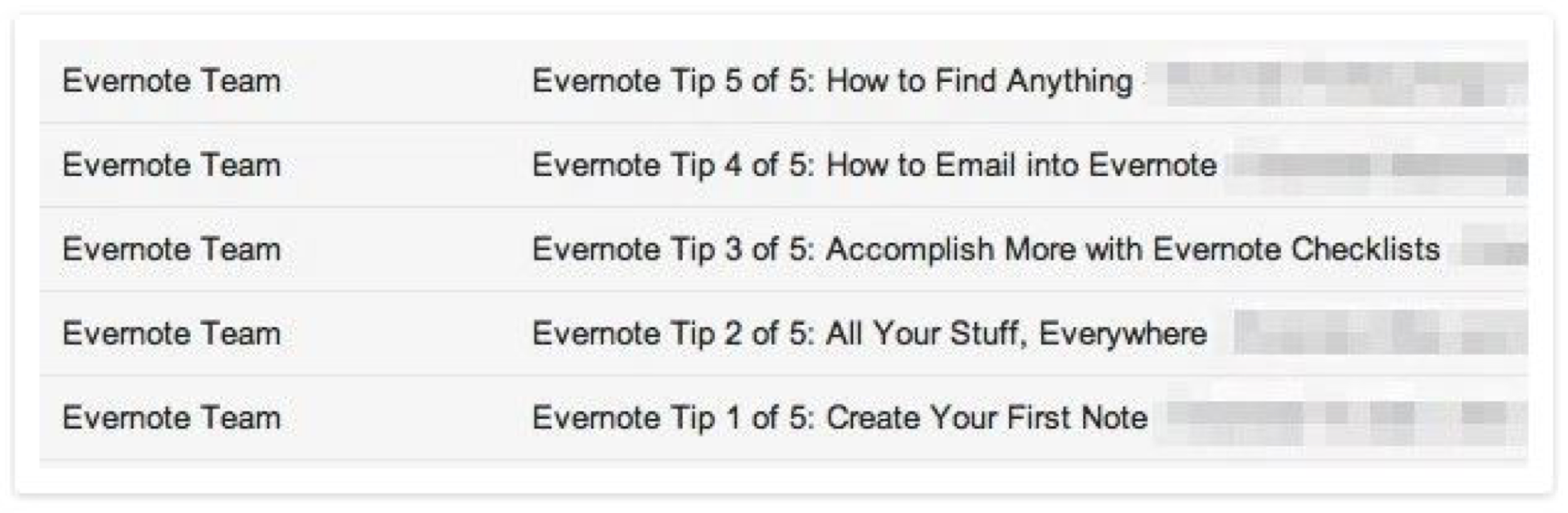 Contoh Evernote