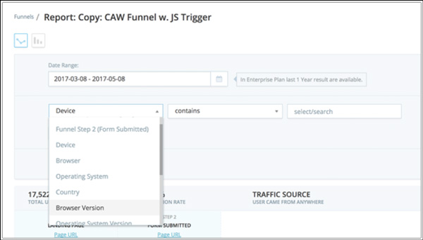 You can collect useful demographic and device data to filter and inspect user segment behavior.