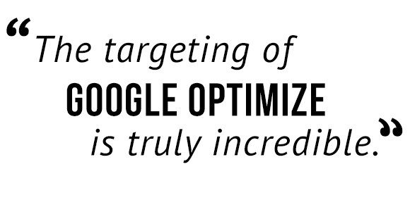 Google Optimize Quotebox