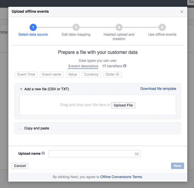 Facebook Offline Events