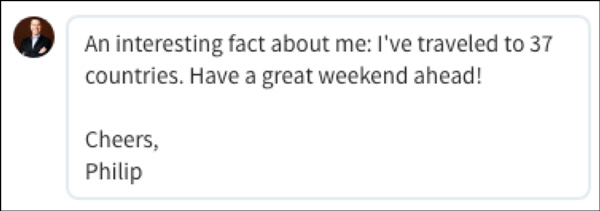 A LinkedIn response