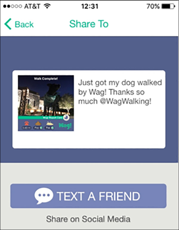 Pre-written Wag! tweet you can share
