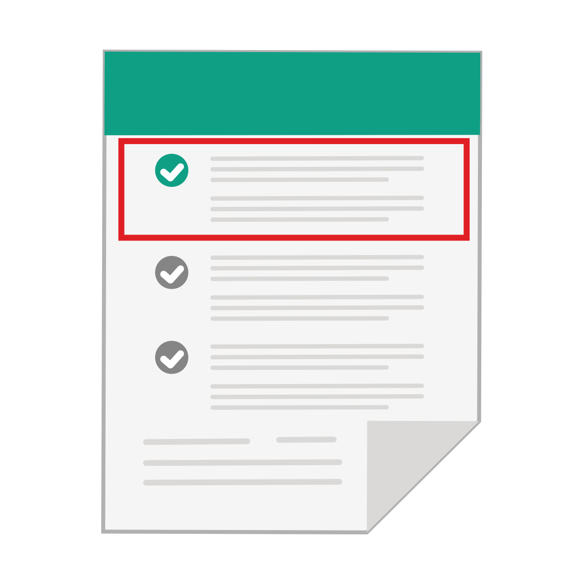 A checklist