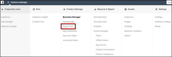 page posts
