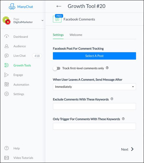 select a post