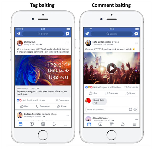 engagement bait examples