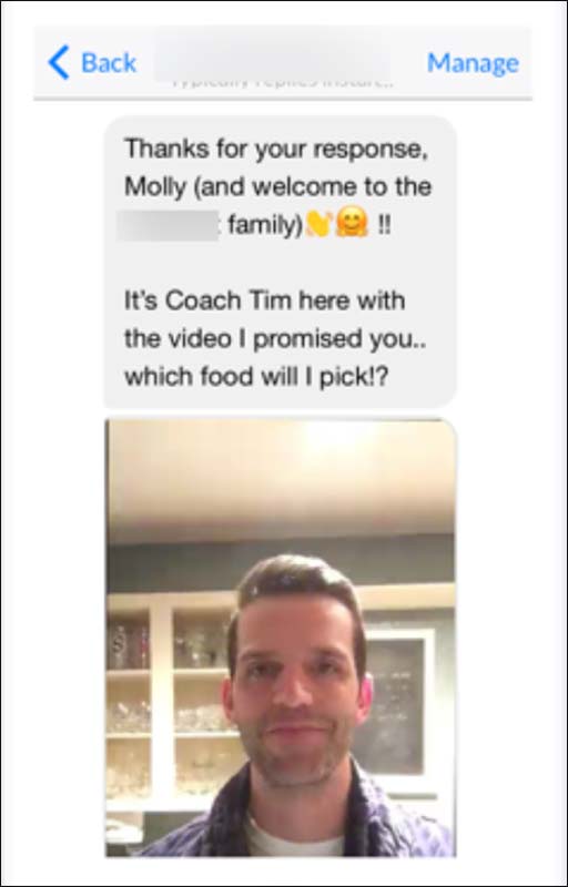 comment to messenger example