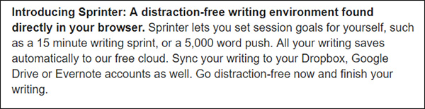 snippet of compelling email copy