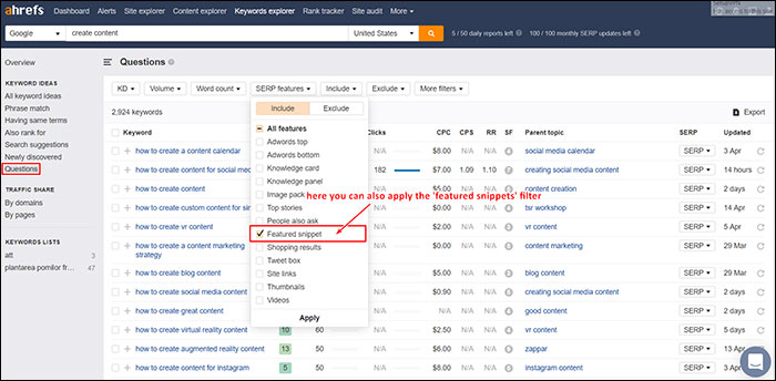 How to do more research for your keyword 