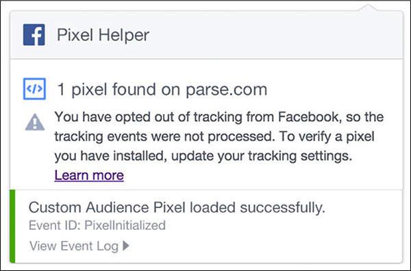 Facebook Pixel Helper Social Media Marketing tool
