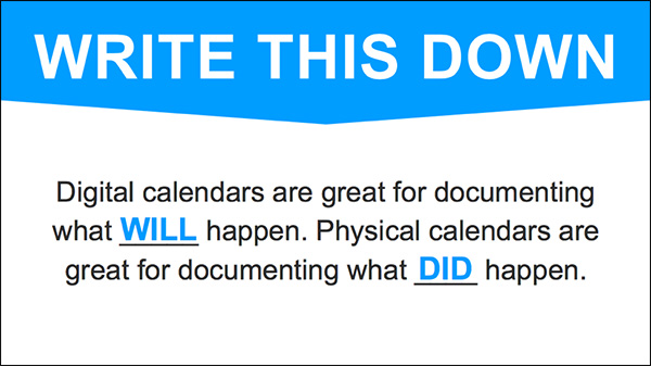 How to document your day