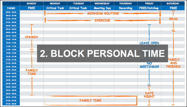 block personal time