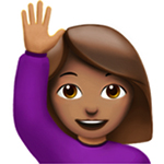 hand raised emoji