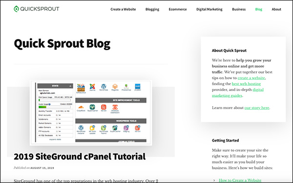 Quick Sprout Marketing Blog