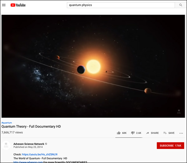 Quantum Theory YouTube video