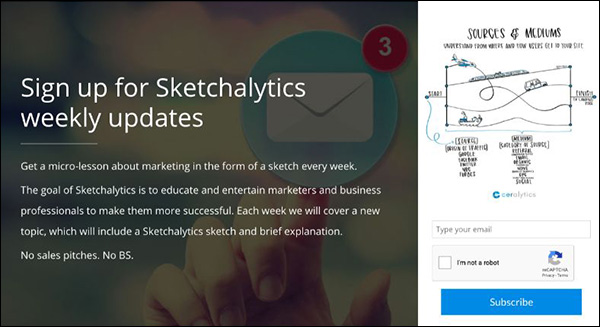 Sketchalytics Email Newsletter