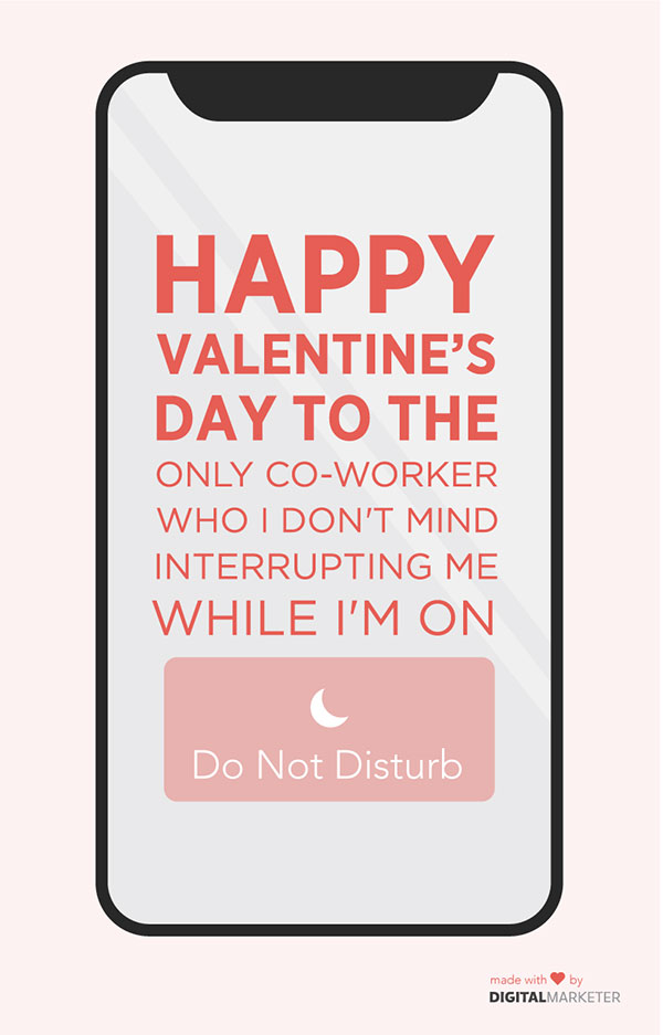 HVD to the only co-worker who I don't mind interrupting me while I'm on Do Not Disturb