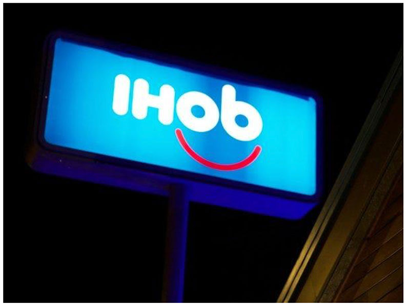 The iHop logo has been changed to iHob