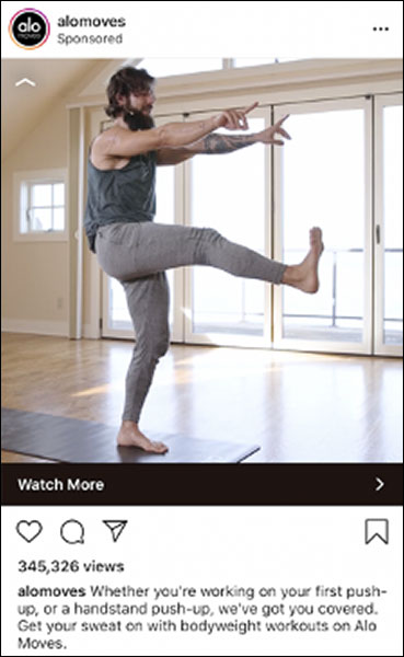 Example of an Instagram ad