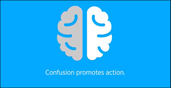 Confusion promotes action