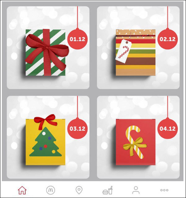 McDonald's interactive advent calendar