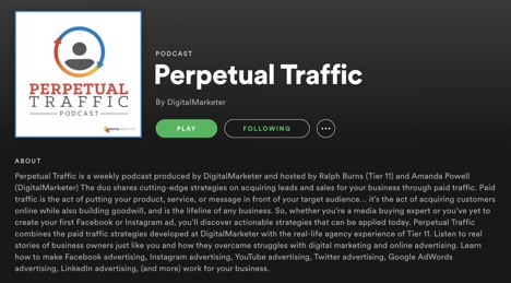 Perpetual Traffic podcast description