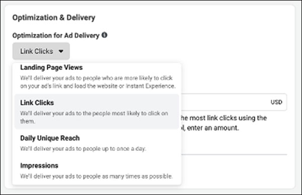 Facebook optimization and delivery