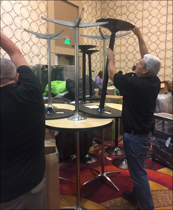 Setting up tables for Content & Commerce Summit 2017