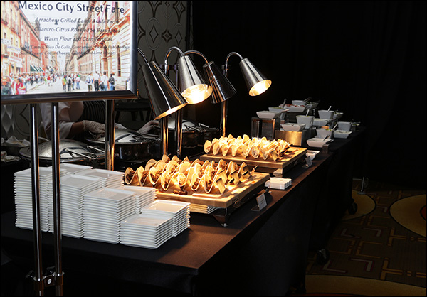 Taco bar at the Content & Commerce 2017 Welcome Reception