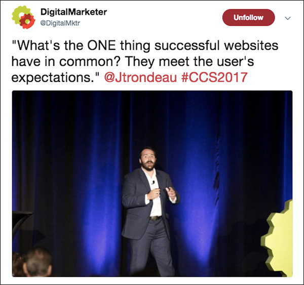"What's the one thing successful websites have in common? They meet the user's expectations." ~Justin Rondeau