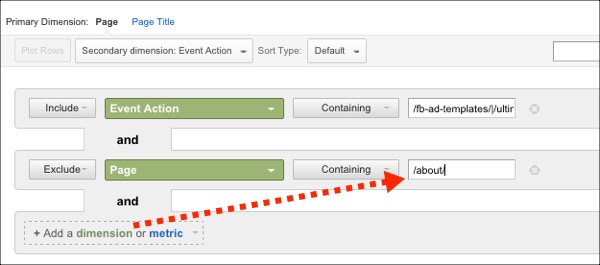 Excluding Pages from your reporting
