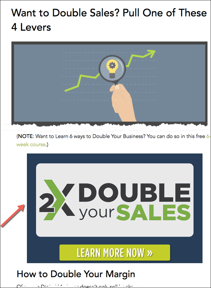 An example call-to-action within a blog post