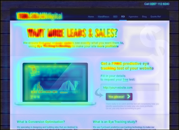 Heatmap showing the activity for a sub-headline