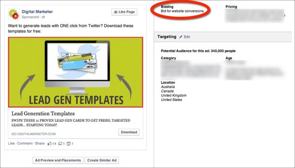 Facebook Advertising Objective Website Conversions