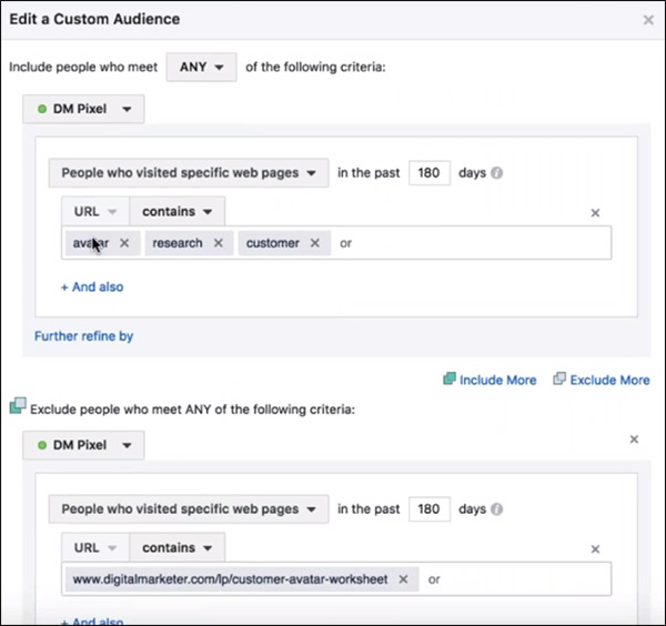 creating custom audiences based on what they look at