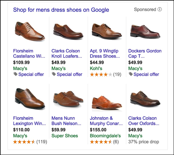 Google Product Listing Ad