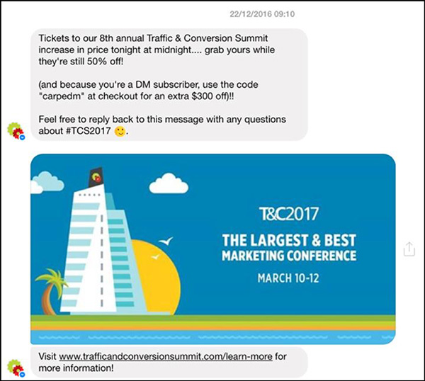 example messages
