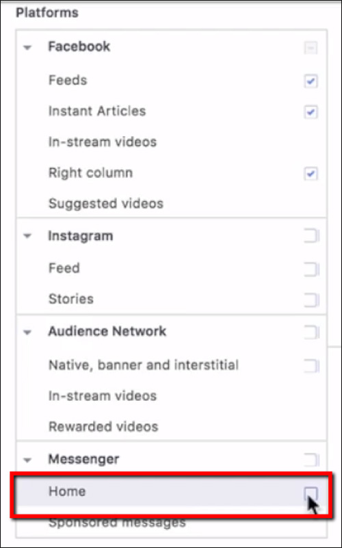 messenger home placement