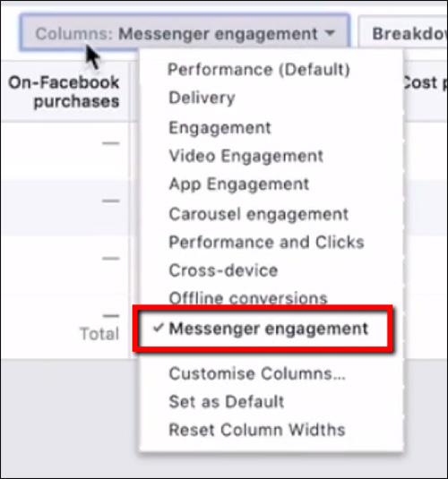 Messenger engagement