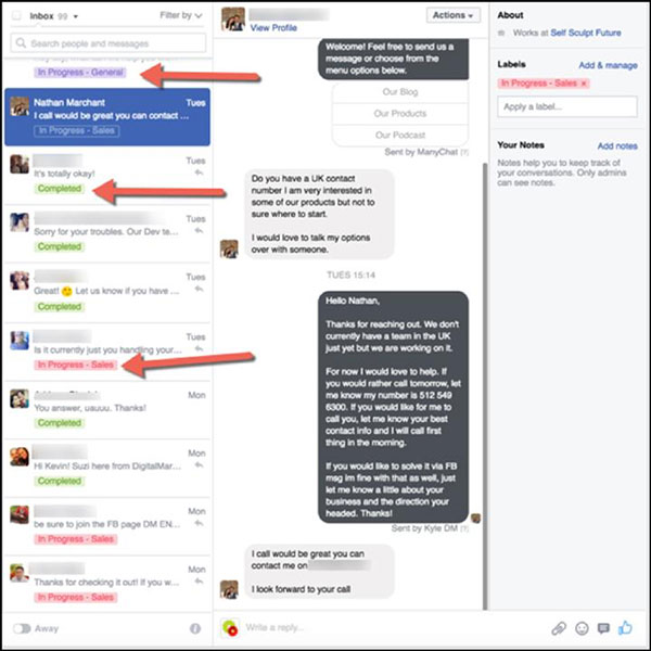 another message example