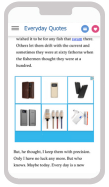 An example of building trust by using familiar brands