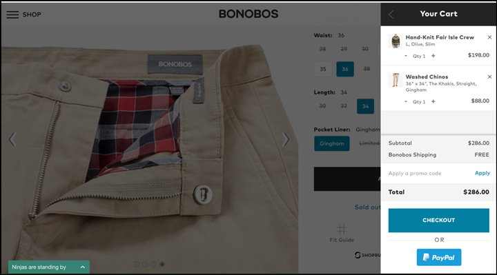 Bonobos cart