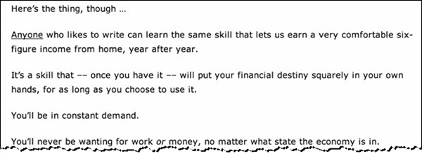 AWAI's Can You Write a Letter Like This One? persuasive sales letter