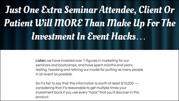 GKIC's persuasive sales letter