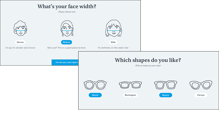 Warby Parker Quiz Funnel