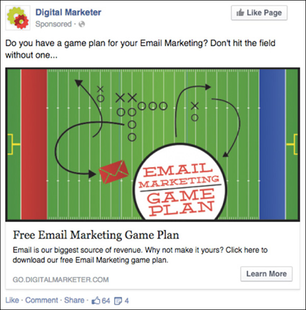DigitalMarketer Facebook ad