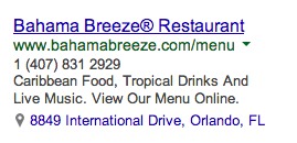 adwords9 AdWords Ad with phone number and address