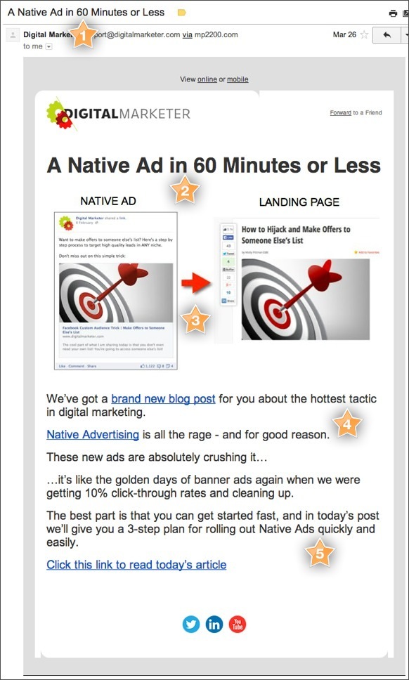 Communicate News in Your Email