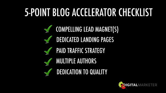 Blog Accelerator Checklist
